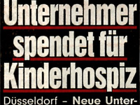 Spende an das Regenbogenland: Auch BILD berichtete